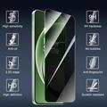 OnePlus Turbo 6X Pro Privacy Full Cover Beskyttelsesglass - Svart Kant