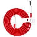 OnePlus Warp Charge Type-C Kabel 5461100011 - 1m - Rød / Hvit