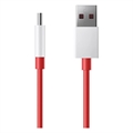 OnePlus Warp Charge Type-C Kabel 5461100012 - 1.5m - Rød / Hvit