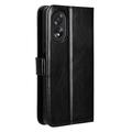 Oppo A18/A38 Lommebok-deksel med Magnetisk Lukning - svart