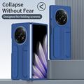 Oppo Find N5 Hybrid-deksel med armbånd og kickstand - Blå