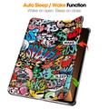 Oppo Pad 2 Tri-Fold Series Smart Folio-etui - Graffiti