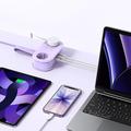 Orico AP3 5-i-1 20W stikkontaktblokk - 2x vekselstrøm, 2x USB-A, USB-C PD - Lilla