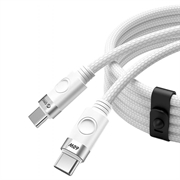 Orico CDX USB-C til USB-C-kabel - 60W, 3A, 1m - hvit