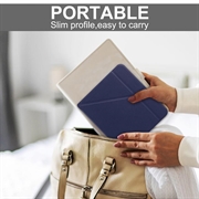 Kobo Libra 2 Origami Stand Folio-etui - Mørkeblå