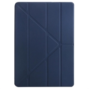 iPad 10.2 2019/2020/2021 Origami Stand Folio-etui - Mørkeblå