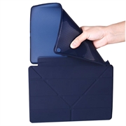 iPad 10.2 2019/2020/2021 Origami Stand Folio-etui - Mørkeblå