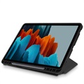 Origami Stand Samsung Galaxy Tab S7+/S8+ Folio-etui - Svart