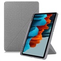 Origami Stand Samsung Galaxy Tab S7+/S8+ Folio-etui - Grå