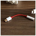 OnePlus USB-C / 3.5mm Kabel Adapter - Bulk - Rød / Hvit
