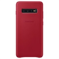 Samsung Galaxy S10+ Lær Deksel EF-VG975LREGWW - Rød