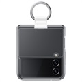 Samsung Galaxy Z Flip4 5G Clear Deksel med Ring EF-OF721CTEGWW - Gjennomsiktig