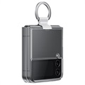 Samsung Galaxy Z Flip4 Clear Deksel med Ring EF-OF721CTEGWW - Gjennomsiktig