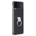Samsung Galaxy Z Flip4 Clear Deksel med Ring EF-OF721CTEGWW - Gjennomsiktig