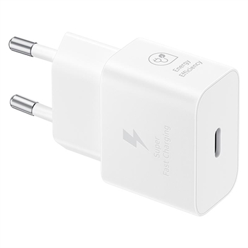Samsung USB-C Strømadapter EP-T2510NWEGEU - 25W - Hvit