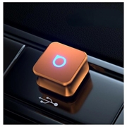 Ottocast CP88-T Mini Cube trådløs CarPlay- og Android Auto-adapter - oransje