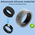 Oura Ring 5, Samsung Galaxy Ring Anti-riper silikonetui - Størrelse: 12/13 - Mørkegrå