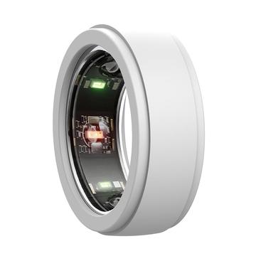 Oura Ring Gen3 Anti-riper silikonveske - Størrelse: 6/7/8/9 - Hvit