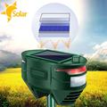 Utendørs ABS solcelle-ultralyd dyreavvisende infrarød sensor hagegård gårdsdyravstøtende enhet