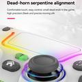 P07 Dazzle Lighting trådløs Bluetooth-kontroller for PS4/Android/iOS/Switch/PC - Rosa