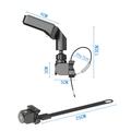 P114 Solcelledrevet bevegelsessensorlampe med 92 LED-dioder og stroppfeste - 500lm - hvitt lys