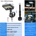 P114 Solcelledrevet bevegelsessensorlampe med 92 LED-dioder og stroppfeste - 500lm - hvitt lys