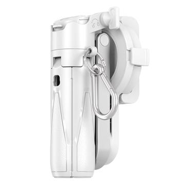 P15-C 2-i-1 magnetisk selfiestick og stativ med RGB-lys - hvit