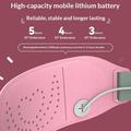 P2 elektrisk oppvarmet massasjebelte med app-styring - 5000mAh - rosa