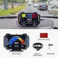 P25 multifunksjonell HUD for bil med OBD2 og GPS, LCD-skjerm, hastighetsmåler