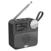 P2D bærbar DAB+-radio med Bluetooth 5.0 - 1.47" - svart