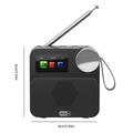P2D bærbar DAB+-radio med Bluetooth 5.0 - 1.47" - svart