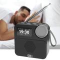 P2D bærbar DAB+-radio med Bluetooth 5.0 - 1.47" - svart