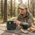 P2D bærbar DAB+-radio med Bluetooth 5.0 - 1.47" - svart