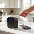 P2D bærbar DAB+-radio med Bluetooth 5.0 - 1.47" - svart