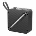 P2D bærbar DAB+-radio med Bluetooth 5.0 - 1.47" - svart