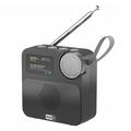 P2D bærbar DAB+-radio med Bluetooth 5.0 - 1.47" - svart