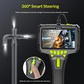 P90 5" IPS-videoendoskop / inspeksjonskamera med 2m kabel - 6mm - svart