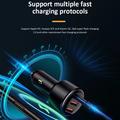 PD3.0 hurtigladende billader 65W adapter for sigarettennerlader 3-ports 100W superbillader