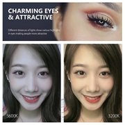 PULUZ 10.2"s 26cm buet ringlys + skrivebordsarmstativ USB 3 moduser dimbar LED Vlogging Selfie-fotografering Videolys med to fargetemperaturer og telefonklemme