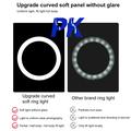 PULUZ PKT3066B 10.2" LED-selfie-ringlys med mobiltelefonklemme Stativ for YouTube-bloggere Videoopptak