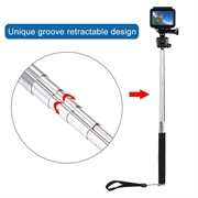 PULUZ PU55 Teleskopisk selfiestick for GoPro- og DJI-actionkameraer - 20-97cm
