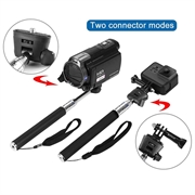 PULUZ PU55 Teleskopisk selfiestick for GoPro- og DJI-actionkameraer - 20-97cm