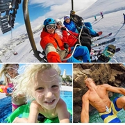 PULUZ PU55 Teleskopisk selfiestick for GoPro- og DJI-actionkameraer - 20-97cm