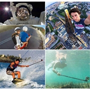 PULUZ PU55 Teleskopisk selfiestick for GoPro- og DJI-actionkameraer - 20-97cm