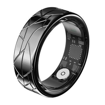 PX02 Crack Design multifunksjonell Smart Ring med fotokontroll - Størrelse: 17.4mm