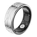 PX02 Crack Design multifunksjonell Smart Ring med fotokontroll - Størrelse: 19.9mm - Sølv
