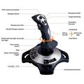 PXN 2113 PRO flysimulator-joystick med gasshåndtak – svart