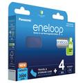 Panasonic Eneloop BK-3MCDEC4BE Oppladbare AA-batterier 2000mAh med oppbevaringsboks - 4 stk.