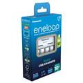 Panasonic Eneloop BQ-CC61 USB-batterilader med 4x AA oppladbare batterier