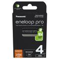 Panasonic Eneloop Pro BK-3HCDE/4BE oppladbare AA-batterier 2500mAh - 4 stk.